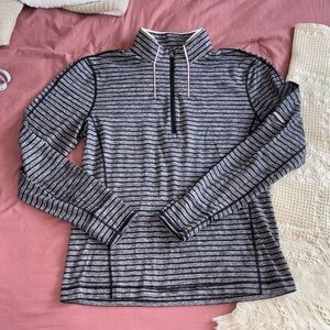 lululemon Striped Half-Zip Vent Pullover - men's Large